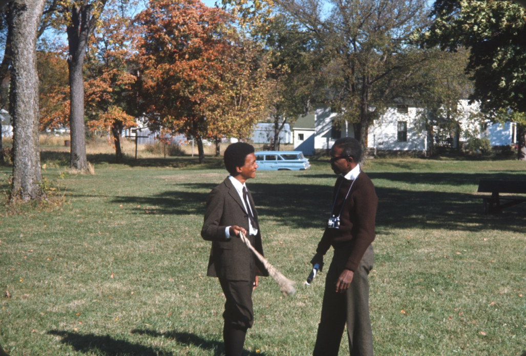 Crew member with camera (right) and actor Kyle Johson (Newt Winger).