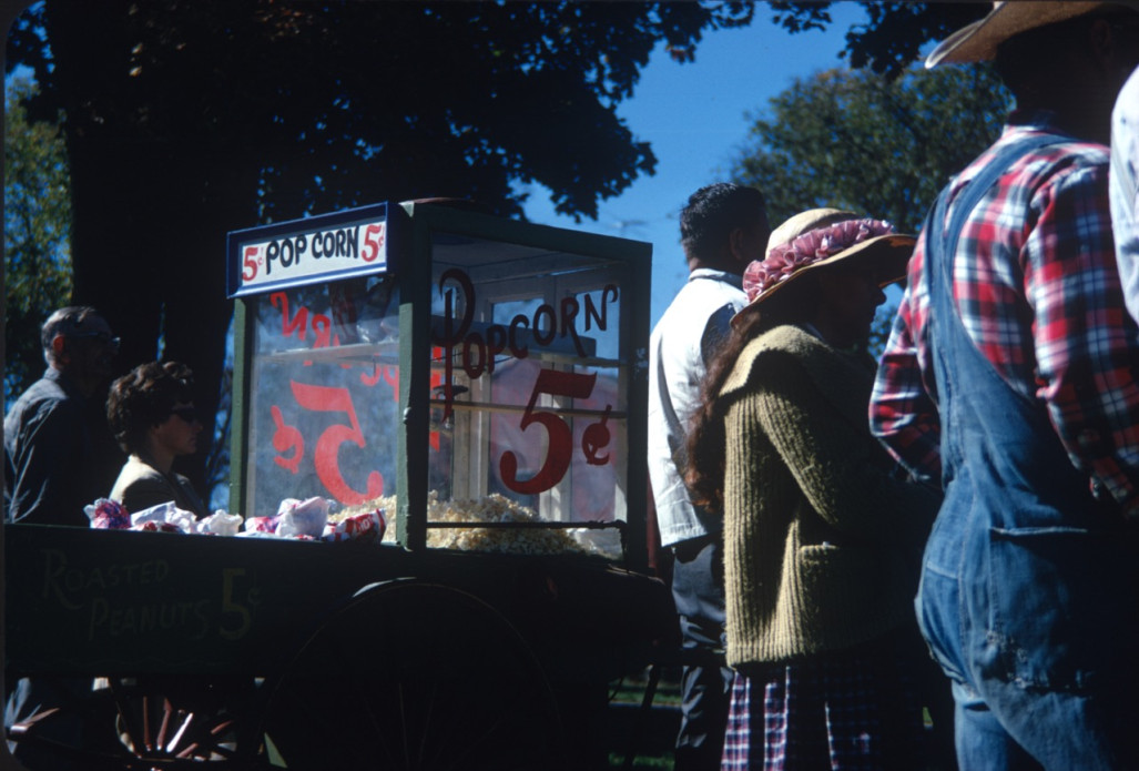 Actors filming the battle royale, fair scene.