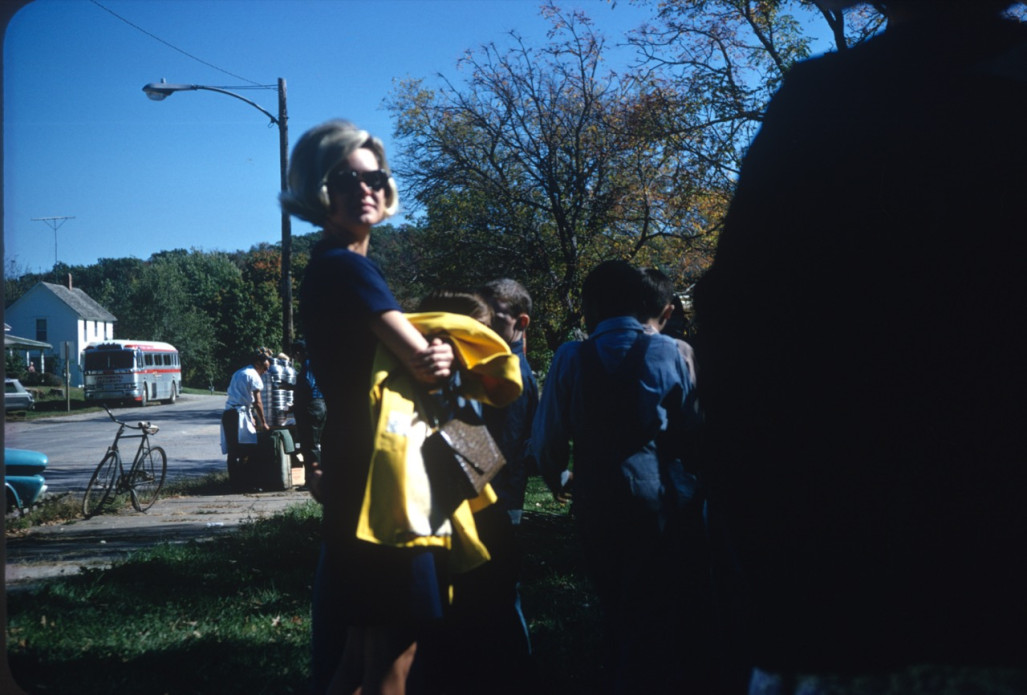 Actress, center, and child actors in The Learning Tree.